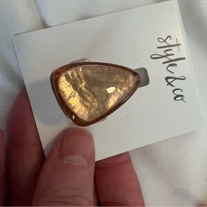 Style & Co. Light Beige Resin Ring